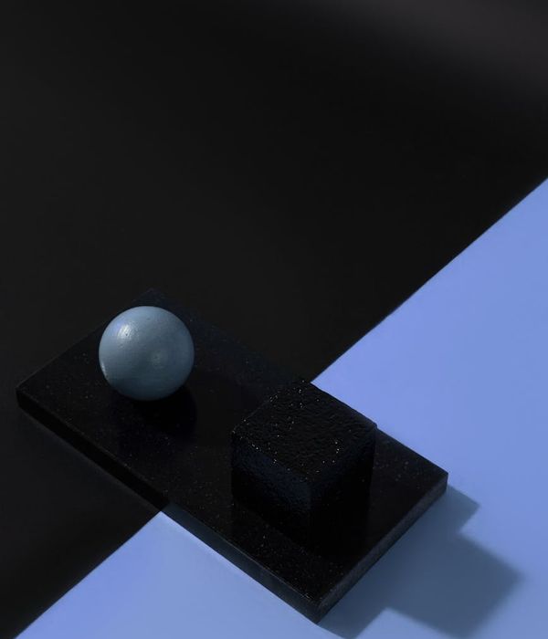 Abstract geometric shapes representing natural harmony and balance